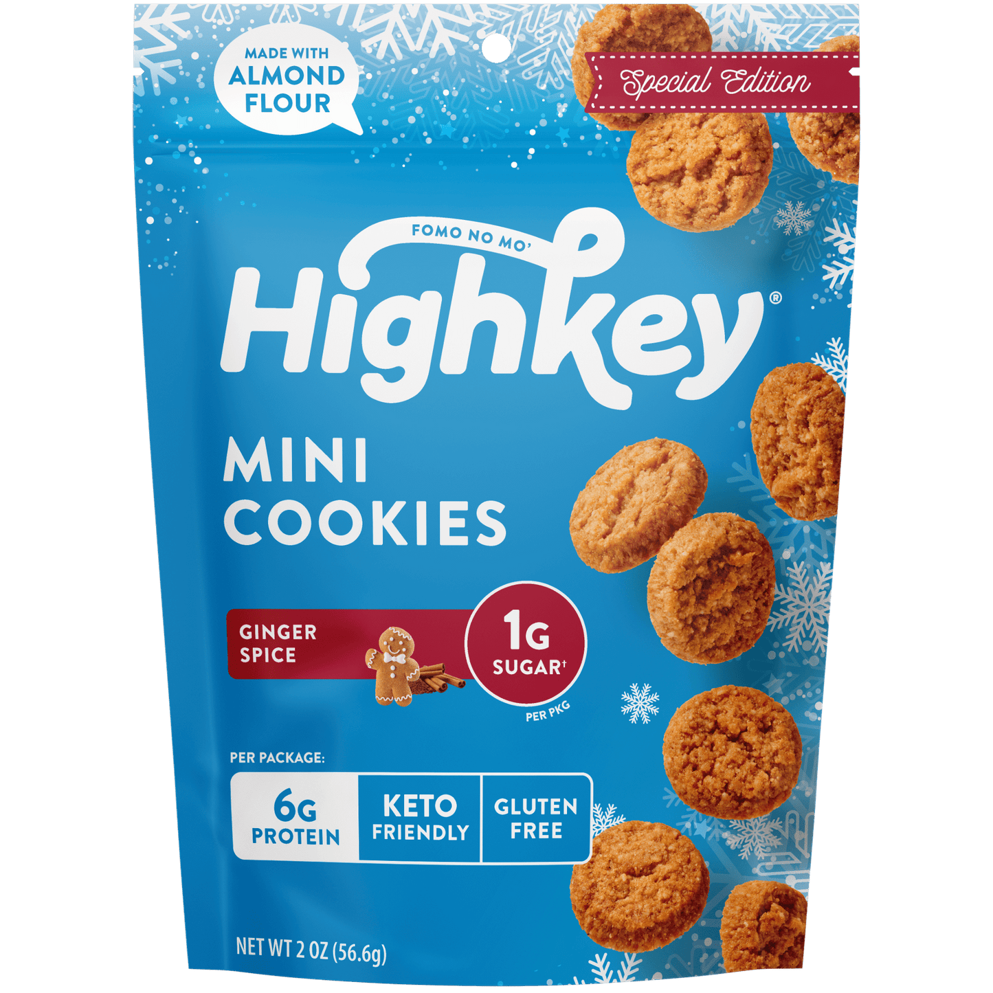 Mini Cookies: Ginger Spice (3 Pack - 2 oz bags)