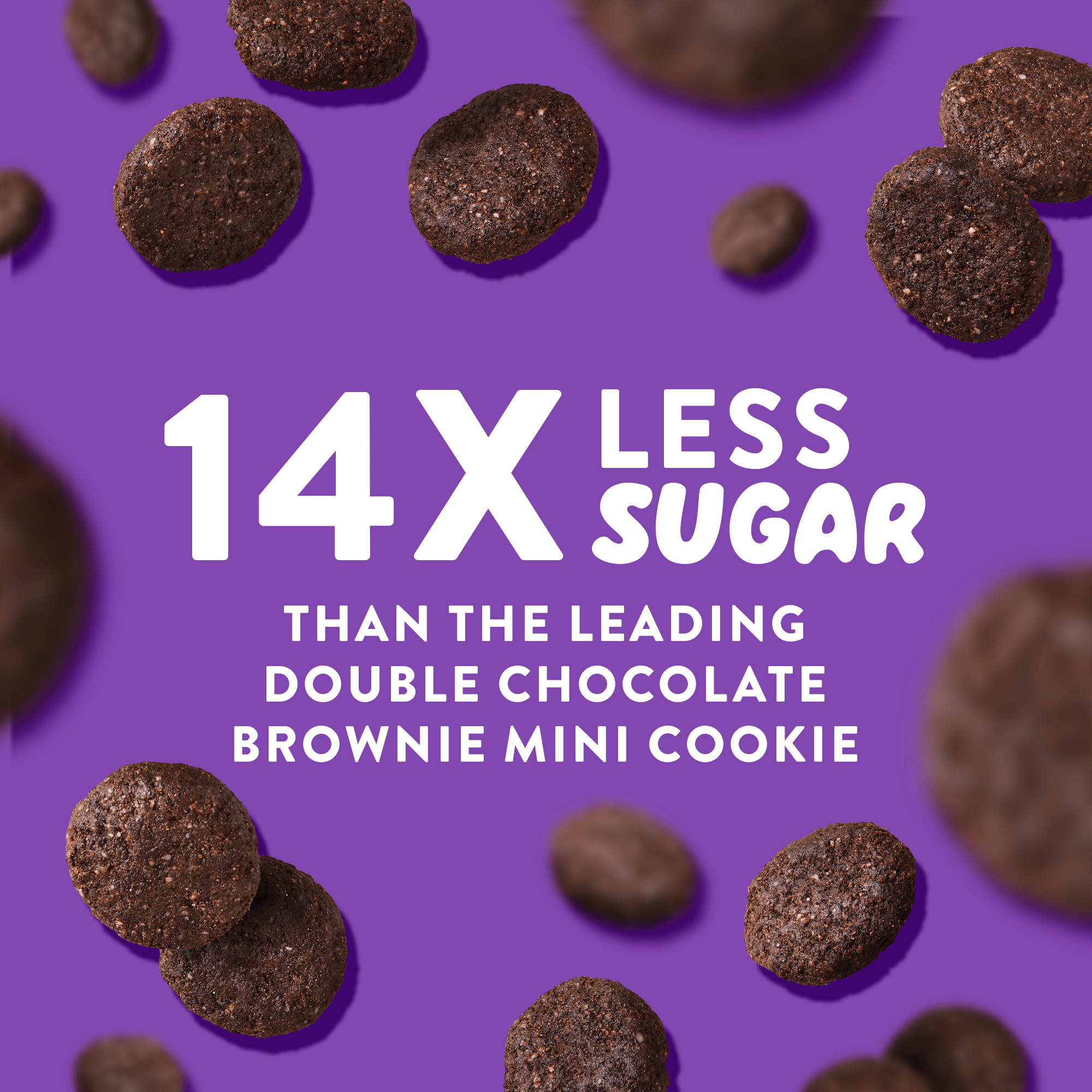 Mini Cookies: Double Chocolate Brownie (3 Pack - 2.25 oz bags)