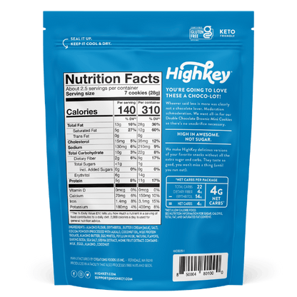 Mini Cookies: Double Chocolate Brownie (3 Pack - 2.25 oz bags)