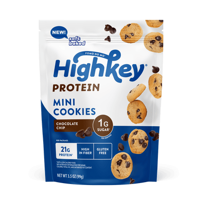 Protein Mini-Cookies: Chocolate Chip (6 Pack - 3.5 oz bags)
