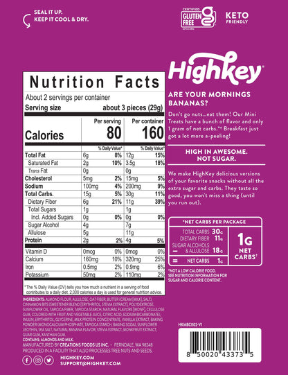 Soft Baked Mini Treats: Banana (6 Pack - 2 oz bags)