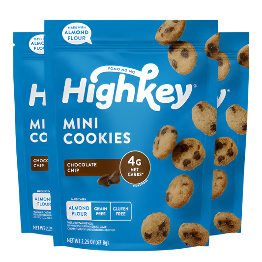 HighKey Chocolate Chip Mini Cookies grain free gluten free low carb