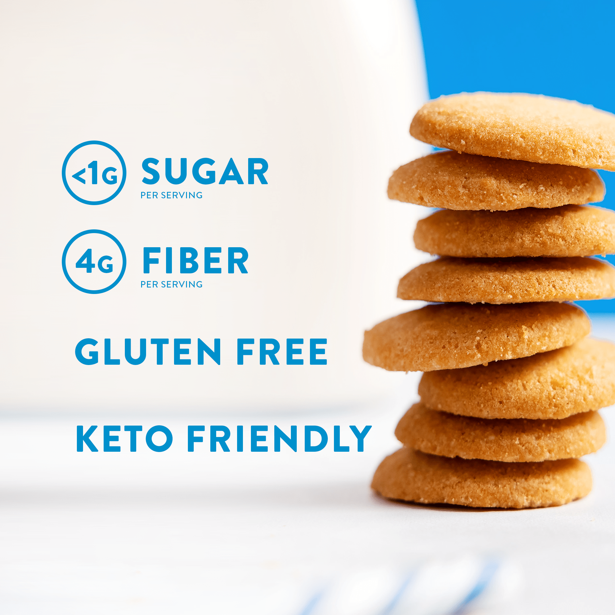 HIghKey Vanilla Wafers Low Card Keto Friendly Gluten Free